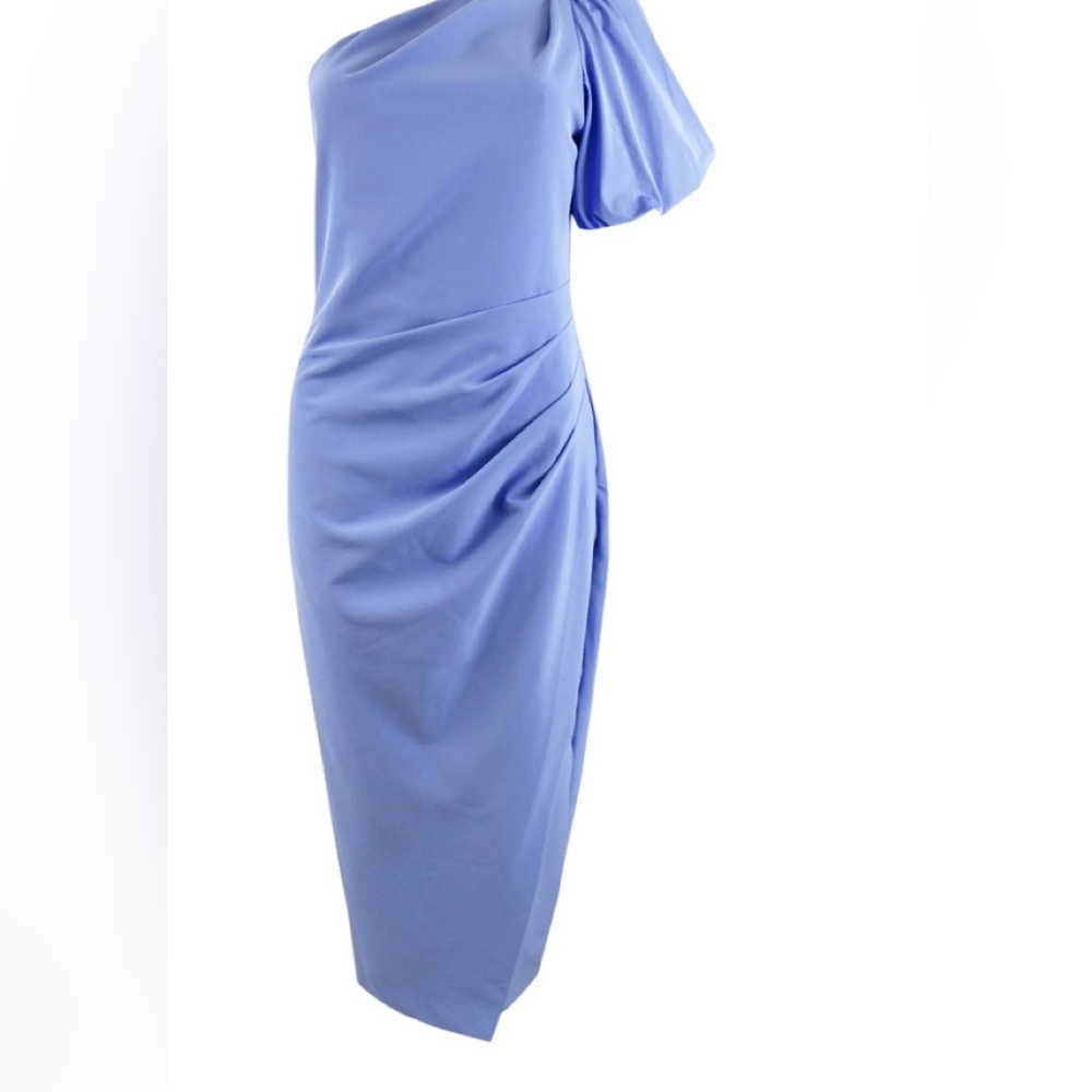 Ralph Lauren One-Shoulder Dress in Soft Blue